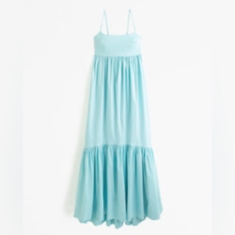 Abercrombie & Fitch Light Blue Maxi Dress